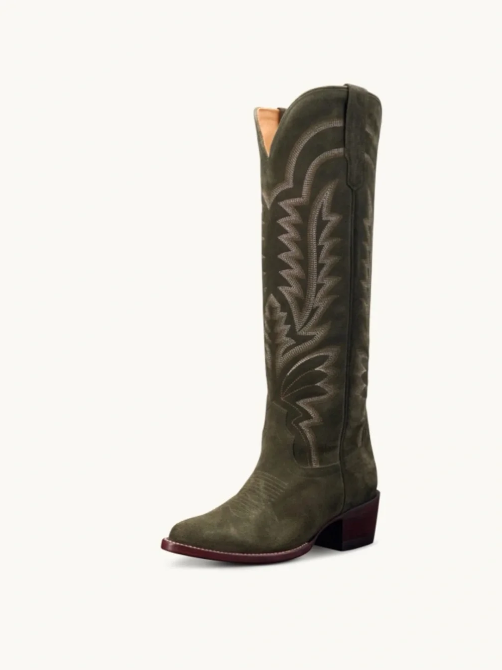Tecovas The Abby Olive Suede